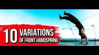 TOP 10+ VARIATIONS OF FRONT HANDSPRING - PARKOUR & FREERUNNING TRICKS