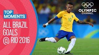 Every Brazil men's football goal at Rio 2016 | Top Moments