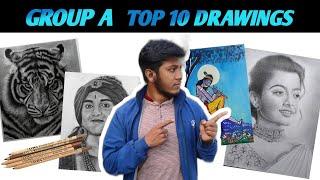 Art Contest (Group A) Top 10 Drawings ✏️