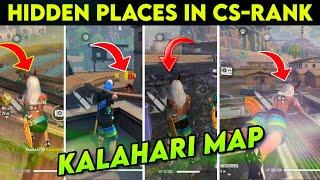 Top 10 Hidden Places in Clash Squad Rank Kalahari Map || Best Place For Clash Squad Kalahari Map