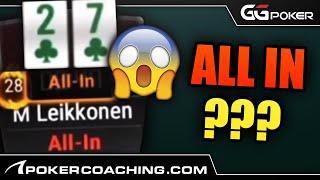 ALL IN with the WORST HAND in POKER??