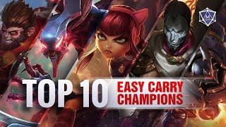 TOP 10 Easy Carry champions for end of Season 11 | League of Legends