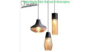 Top Modern LED Pendant Lamps Vintage Glass Pendant Lights Living Room Bedroom Industrial Home Decor