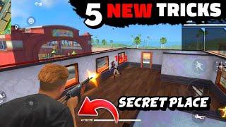 TOP 5 AMAZING TRICKS FREE FIRE | TRAINING MODE HIDDEN PLACE - GARENA FREE FIRE