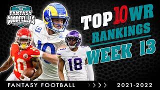 Top 10 Wide Receivers Rankings Week 13 (WRs) - 2021 Fantasy Football