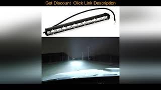 Top 13INCH 36W COMBO LED LIGHT BAR OFFROAD DRIVING LAMP WORK SUV ATV CAR 4WD JEEP