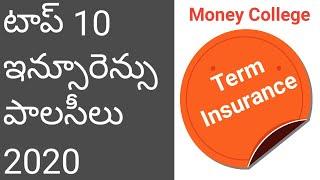 Top 10 Term insurance policies in Telugu | Best insurance policy for Term insurance | Low cost term