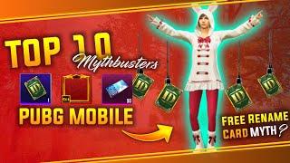 Top 10 Mythbusters In PUBG Mobile | Amazing Myth To Get Free Rename Card | Sandeep Gaming