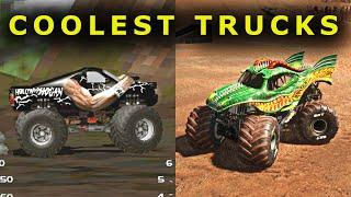 TOP 10 CRAZIEST MONSTER TRUCK DESIGNS from Monster Jam games