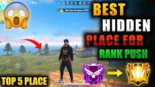 TOP 5 NEW HIDDEN PLACE IN FREE FIRE IN BERMUDA021 RANK PUSH TIPS AND TRICKS IN FREE FIRE 2021