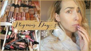 VLOGMAS DAY 3 2019 | MAKEUP ORGANIZE AND DECLUTTER AND YES I'M STILL SICK