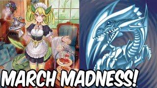 Yugioh March Madness - Blue Eye's Vs Dragon Maids! (Monster Madness 2020 Day 27)