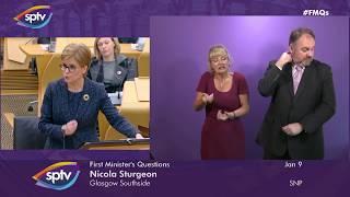 First Minister's Questions [BSL] - 9 January 2020