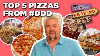 TOP 5 Pizzas in #DDD Video History with Guy Fieri | Diners, Drive-Ins and Dives | Food Network