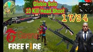 Top Solo Globle free fire 10 kill head shoot|| total gaming live|| Free firw live|| Tech group live