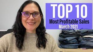 Top 10 Most Profitable Sales - March 2021