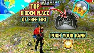 Top 5 hidden & secret place in free fire | Best place to push rank | Part 1
