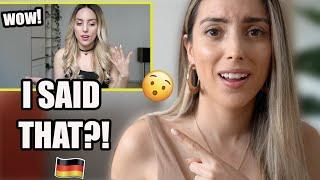 REACTING TO MY FIRST VIDEO ABOUT THE GERMAN CULTURE!