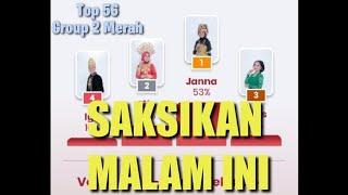 SAKSIKAN MALAM INI GROUP 2 MERAH TOP 56 LIDA 2020