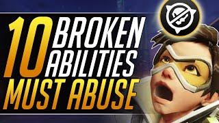 Top 10 MOST ABUSABLE Hero Abilities: 1 SECRET COUNTER & TIP For Each Role - Overwatch Pro Guide