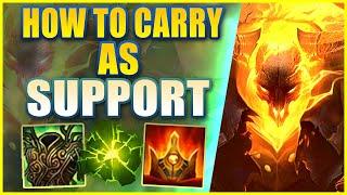 *RANK 1 SUPPORT* THRESH IS THE BEST SUPPORT CARRY - League of Legends