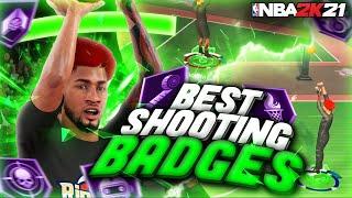 NEVER MISS AGAIN AFTER USING THESE SHOOTING BADGES IN NBA2K21 BEST POINT FORWARD BUILD BEST JUMPSHOT