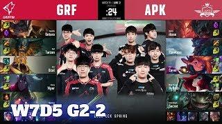 APK vs GRF - Game 2 | Week 7 Day 5 S10 LCK Spring 2020 | APK Prince vs Griffin G2 W7D5