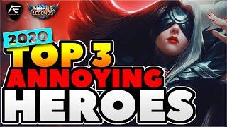 Season 16 Top 3 Most Annoying Heroes in Rank | Mobile Legends