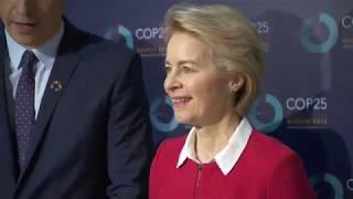 President Ursula VON DER LEYEN at the COP25 in Madrid