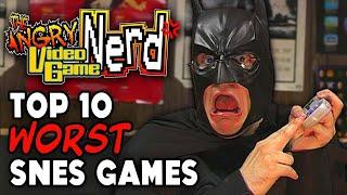 Top 10 Worst SNES Games the Nerd has Played - Angry Video Game Nerd (AVGN)