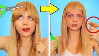 FUN HAIR HACKS AND FAILS! Girls Problems & DIY Beauty Hacks