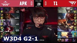 APK vs T1 - Game 1 | Week 3 Day 4 S10 LCK Spring 2020 | APK Prince vs T1 G1 W3D4