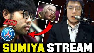 SUMIYA "casting" SOMNUS.M Invoker in PSG.LGD Game | Sumiya Invoker Stream Moment #1406