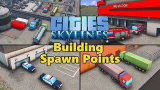 More Realistic Vehicle Behavior - Cities: Skylines Building Spawn Points mod