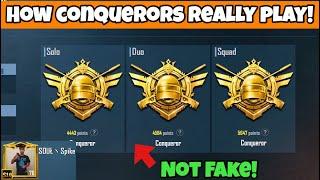 How Conquerors Really Play? Solo vs Squad | PUBG Mobile | Mr Spike