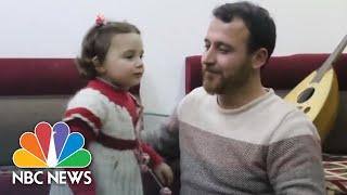 Father Helps Daughter Cope With Trauma Of Syrian War By Pretending It’s A Game | NBC Nightly News