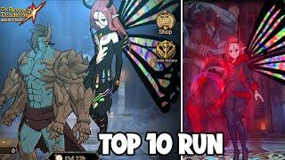 TOP 10 RUN! FINAL BOSS DROLE & GLOXINIA GLOBAL EASY CLEAR! Seven Deadly Sins: Grand Cross