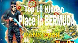 TOP 10 BEST HIDDEN PLACE IN BERMUDA MAP || FREE FIRE 