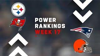 Week 17 NFL Power Rankings Show - Steelers Back in Top 10, Patriots Hit New Low