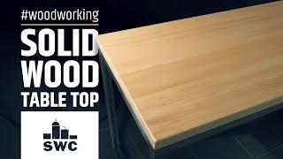 How to make a simple solid wood table top