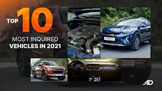 Top 10 Most Inquired Cars in 2021 - Behind a Desk