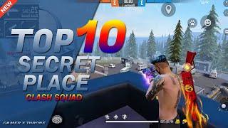 Top 10 Secret Place in Free Fire Clash Squad | Garena Free Fire Tips and Tricks | Gamer X Throne
