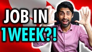 International Student Finds Full-time Job in Canada in ONE WEEK!!