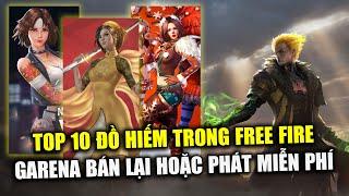 Free Fire | TOP 10 Đồ Hiếm Garena Từng Bán Hoặc Phát Miễn Phí Trong Free Fire | Rikaki Gaming