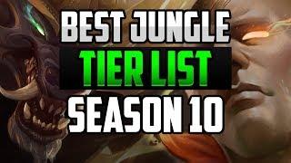 BEST Jungle Champions TIER LIST For CARRYING SOLO QUEUE SEASON 10 League of Legends