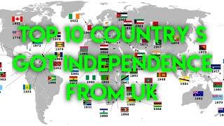 Top 10 country names got independence from united kingdom