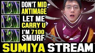 TOXIC Mid Antimage Meets 7K MMR Smurf | Sumiya Invoker Stream Moment #1362