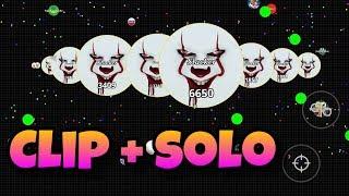 Clip + solo game play (Agario mobile)