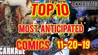 Top 10 Most Anticipated Comic Books 11-20-19