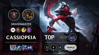 Cassiopeia Top vs Sylas - KR Grandmaster Patch 11.2